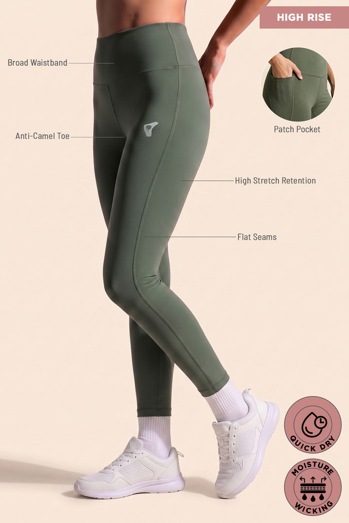 Zelocity Quick Dry Gym Leggings - Four clover leaf — image 7